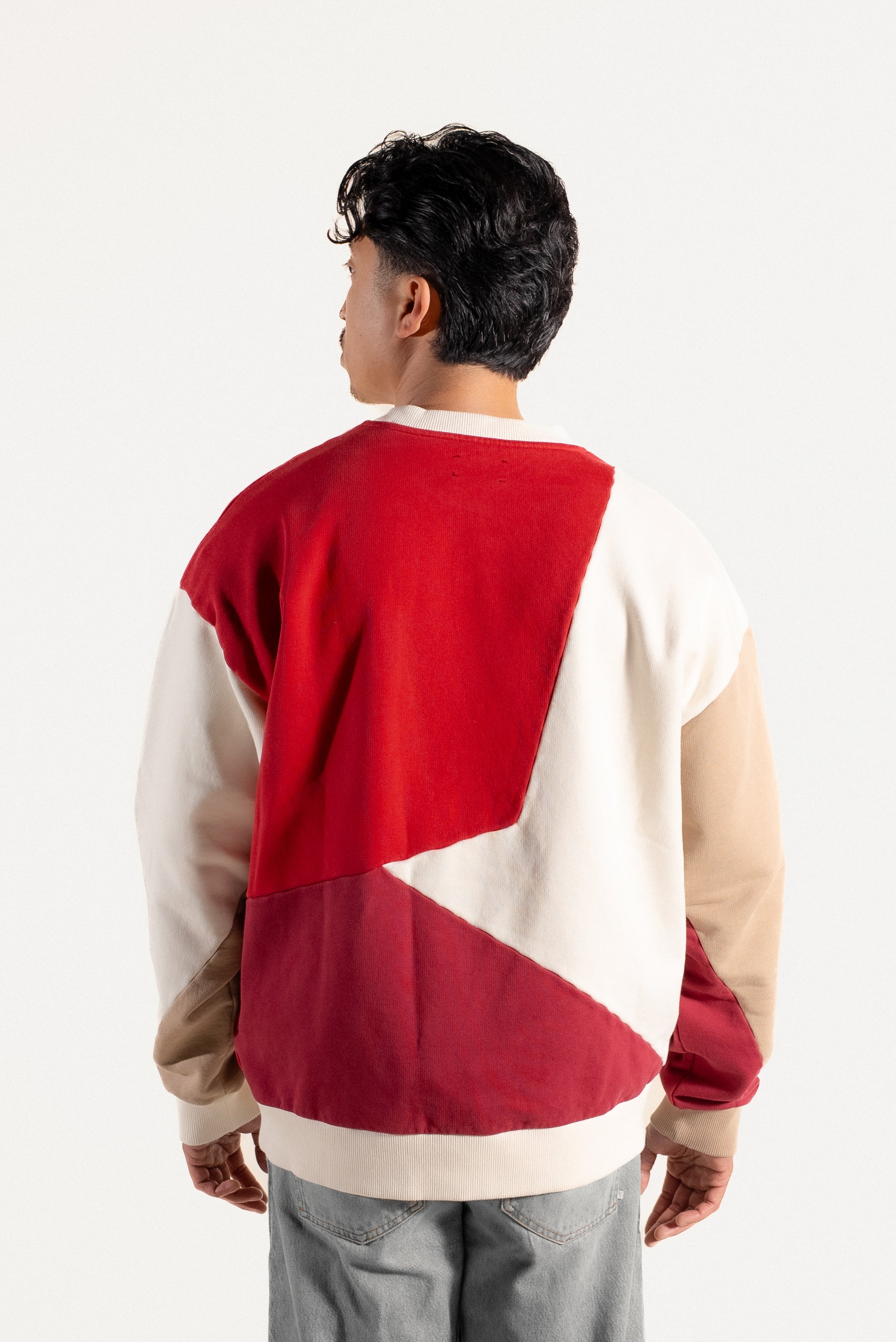Cadenza Crewneck - Ivory Red
