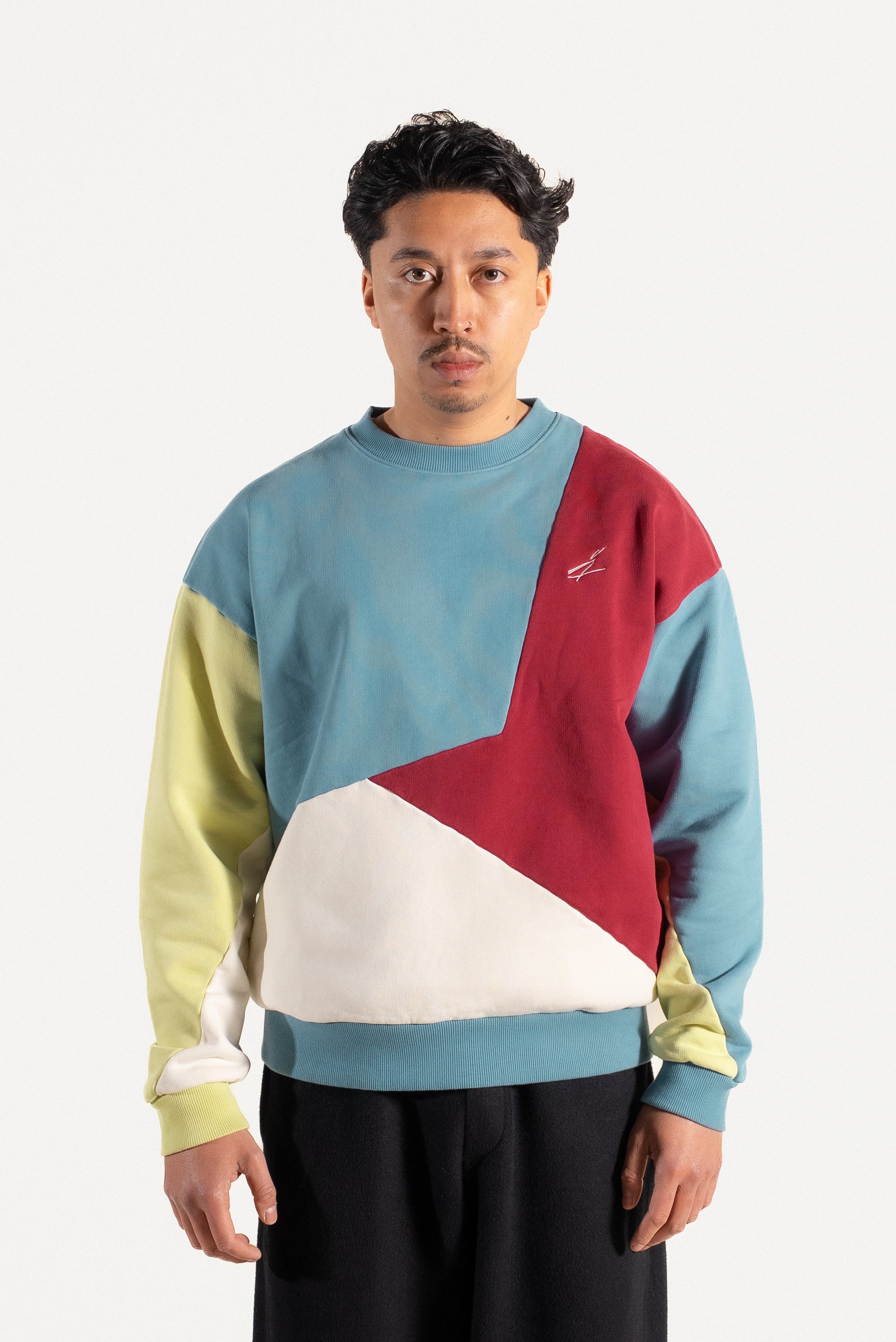 Cadenza Crewneck - Tide / Wine