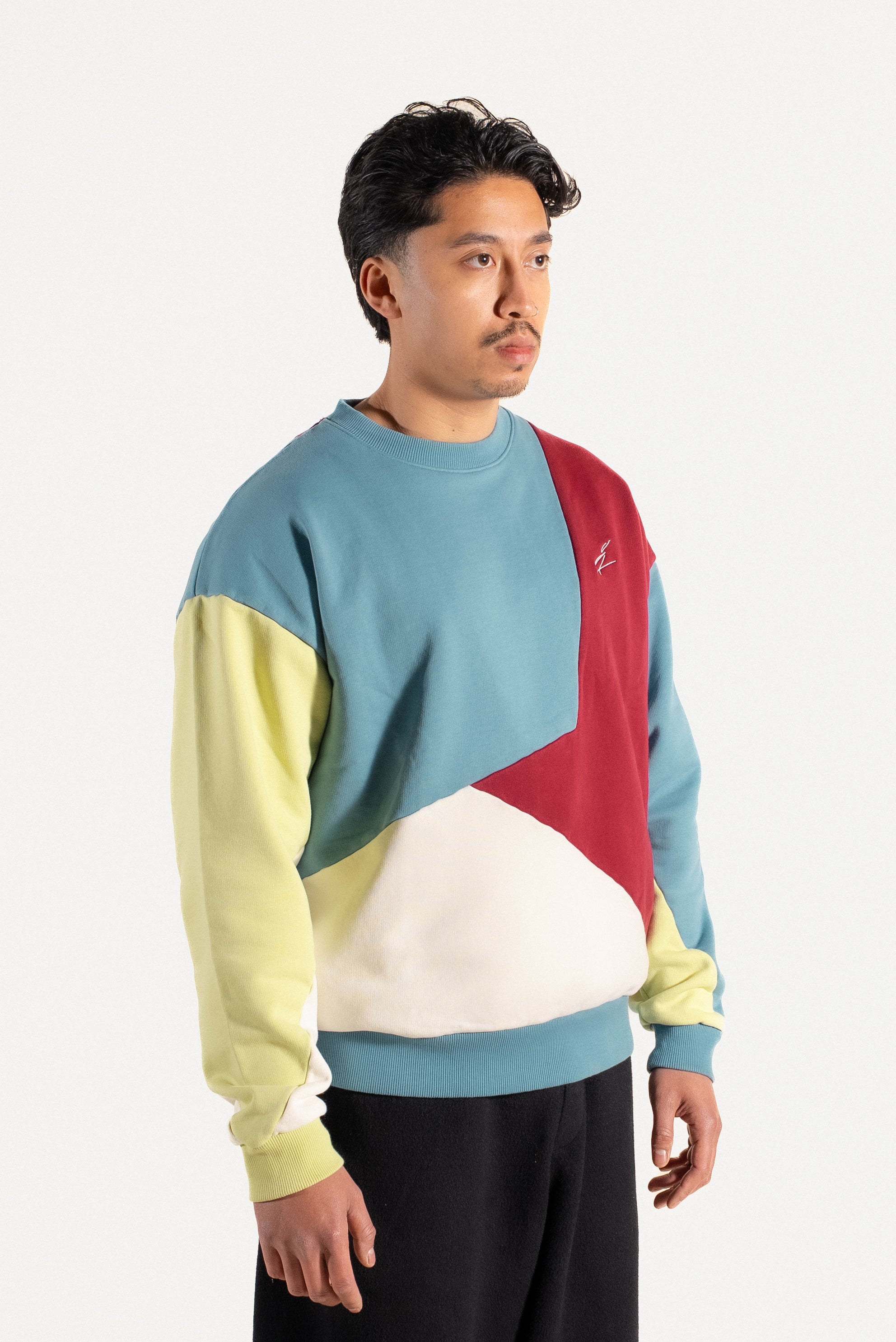 Cadenza Crewneck - Tide / Wine