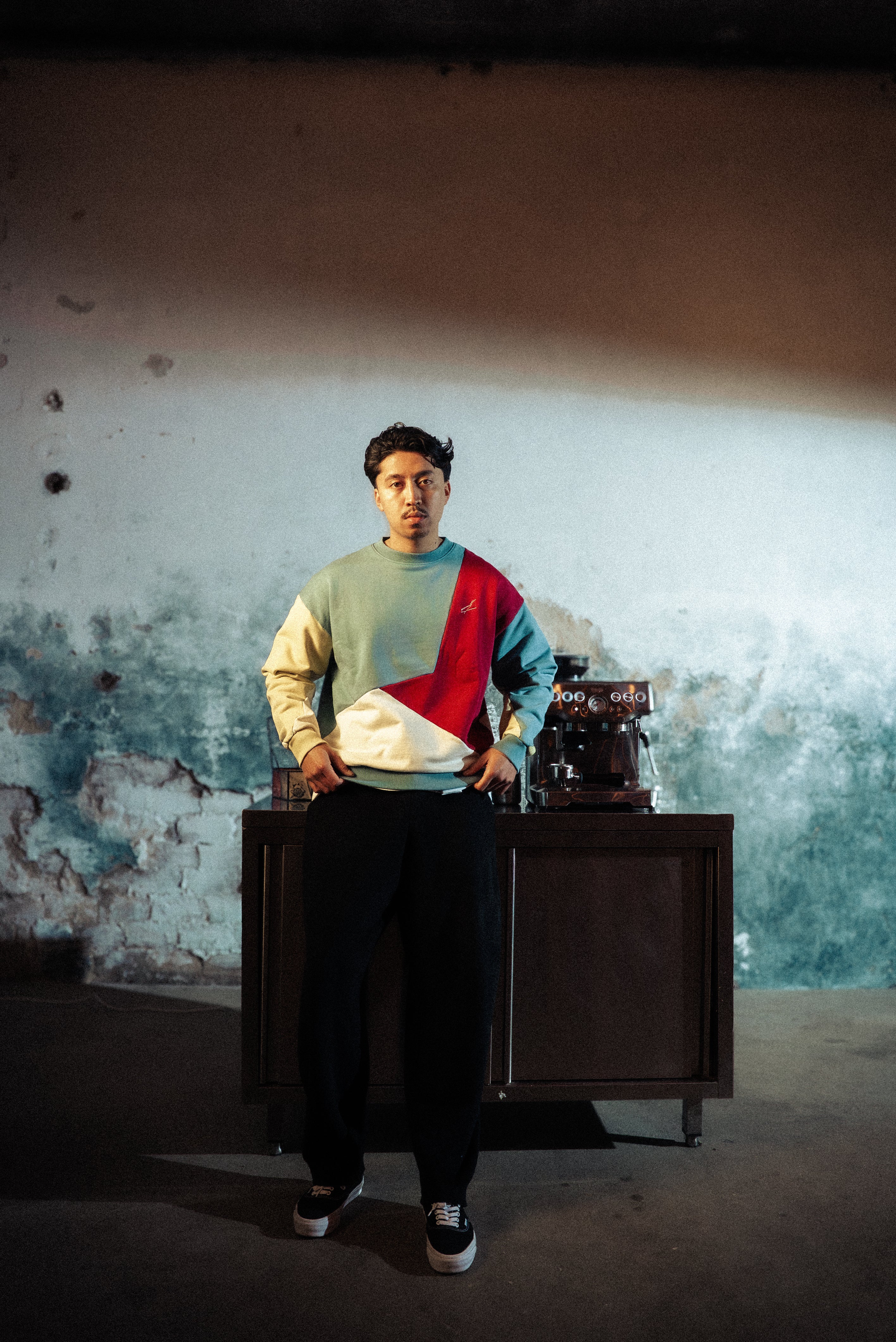 Cadenza Crewneck - Tide / Wine